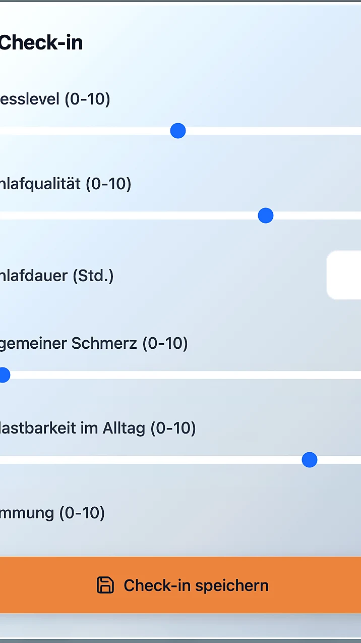 Neuro Thera Aktiv App — Täglicher Check-in